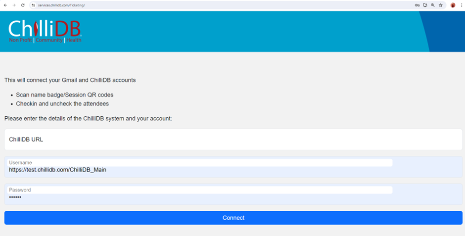 QR Code in ChilliDB Event management