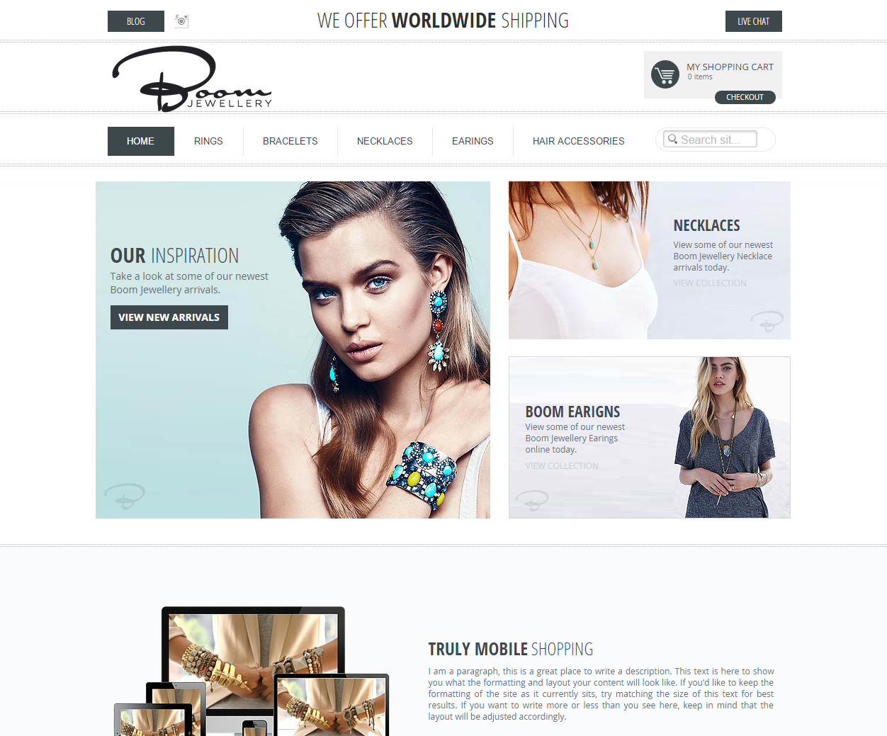 Fashion Jewelry Website