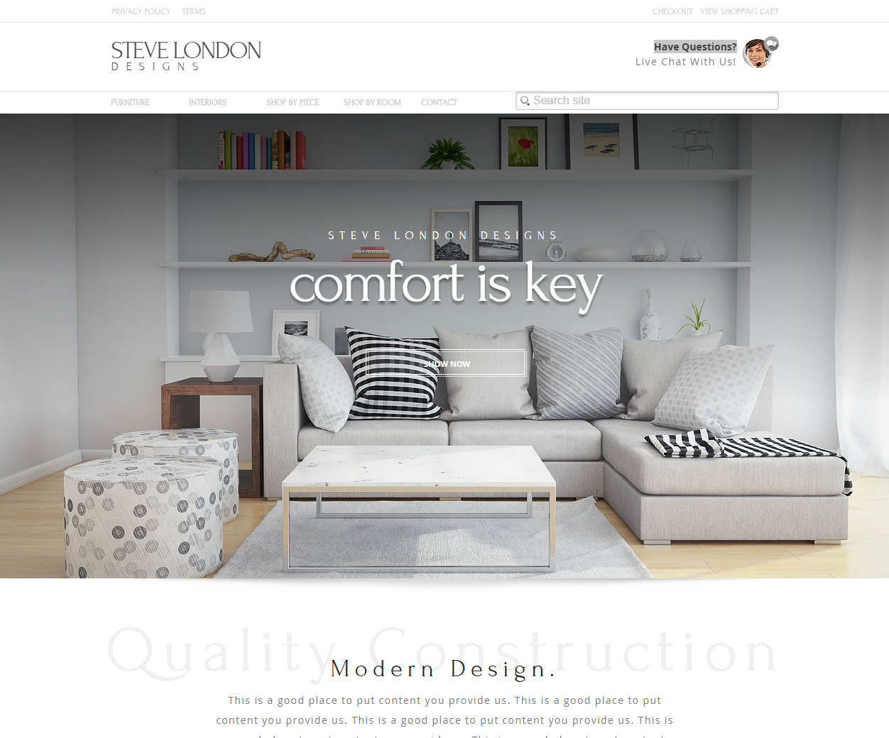 Interior Design Website