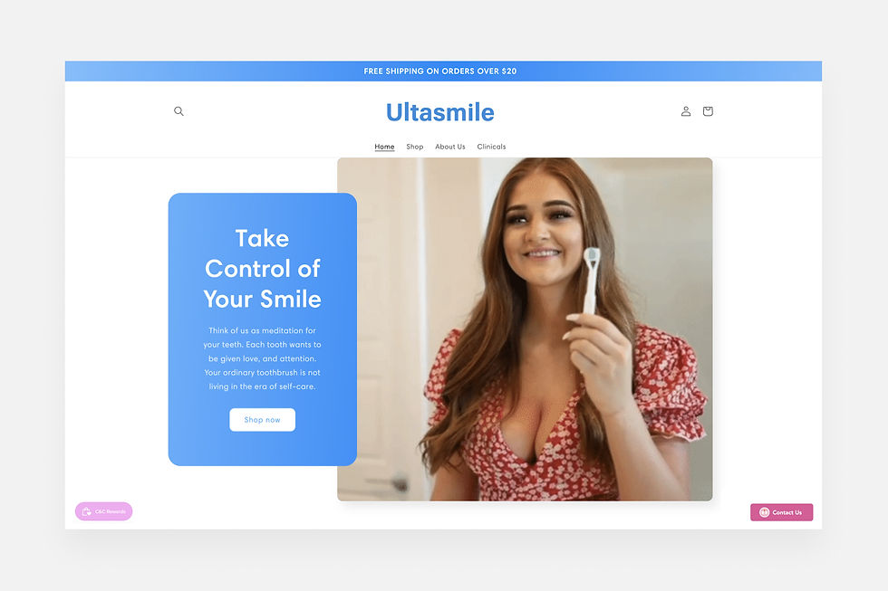 UltraSmile website