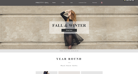 Fashion eCommerce Website Template wix-womens