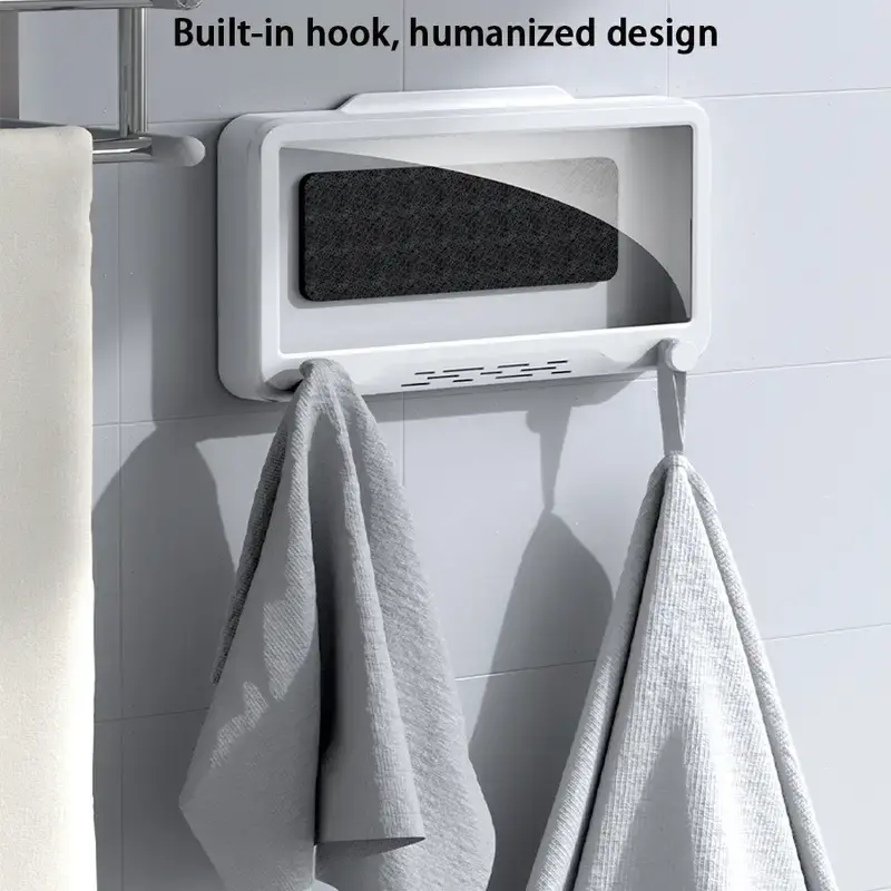 Thumbnail: Waterproof Shower Phone Holder with Anti-Fog Touch Screen
