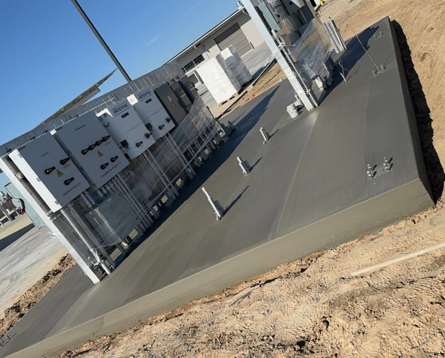 Commercial Electrical Concrete Pad