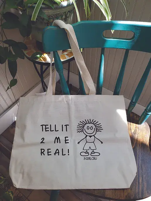 Shoulder Tote 3girlcru Tell it 2 me Real in Natural