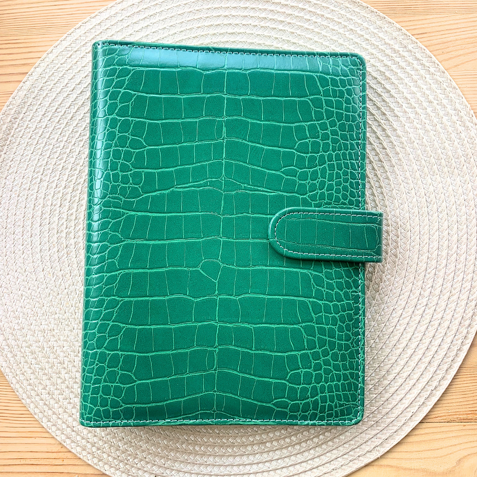 Thumbnail: Green textured A5 Ring Binder