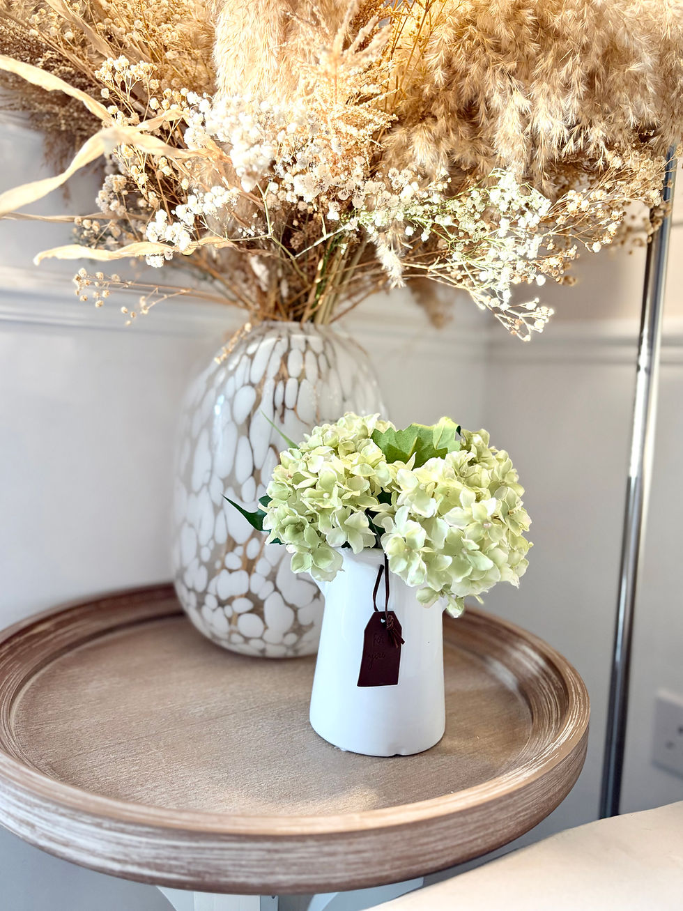 Thumbnail: White Ceramic 'For You' Vase with Handles