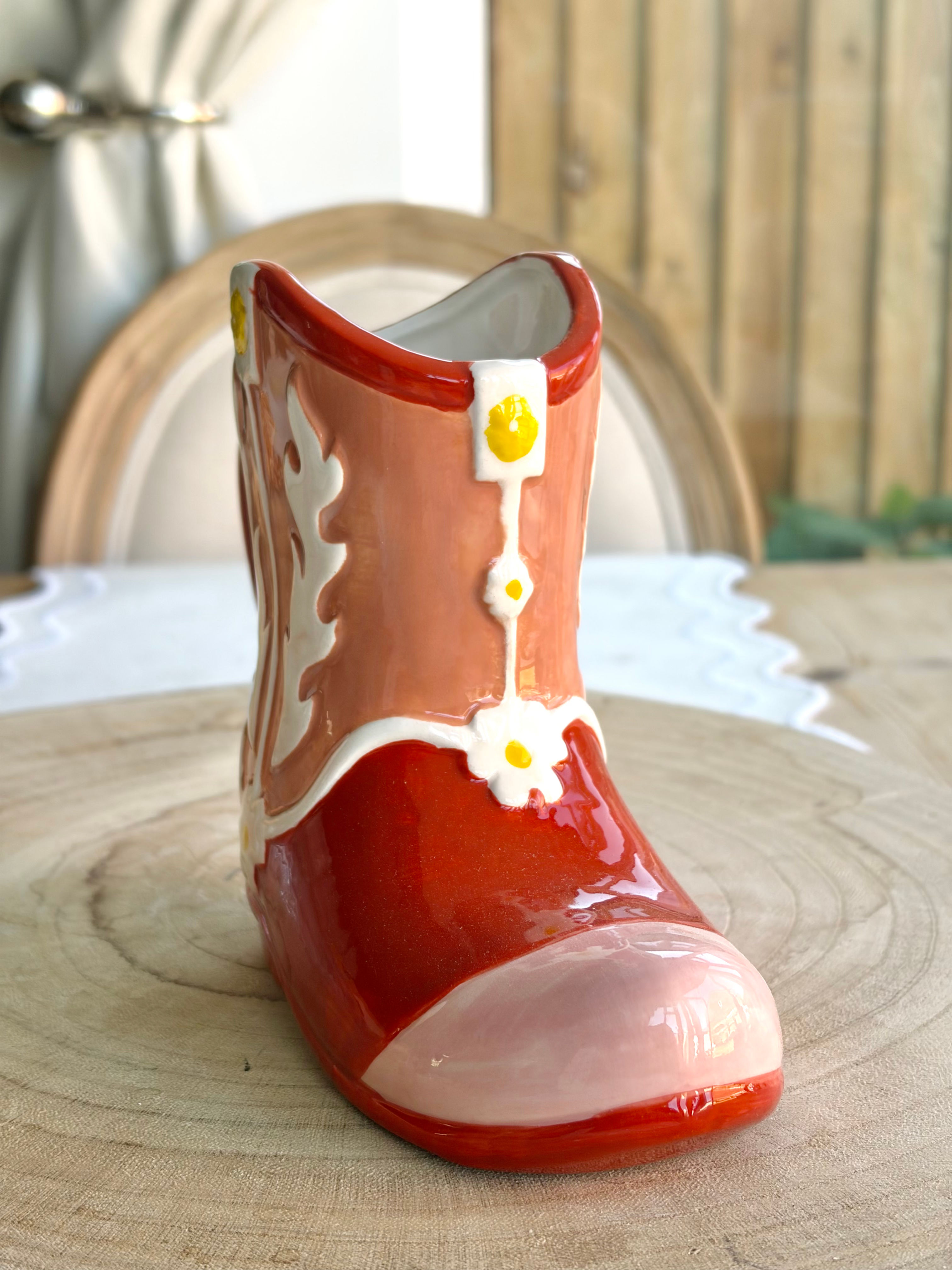 Pink Cowboy Boot Mug