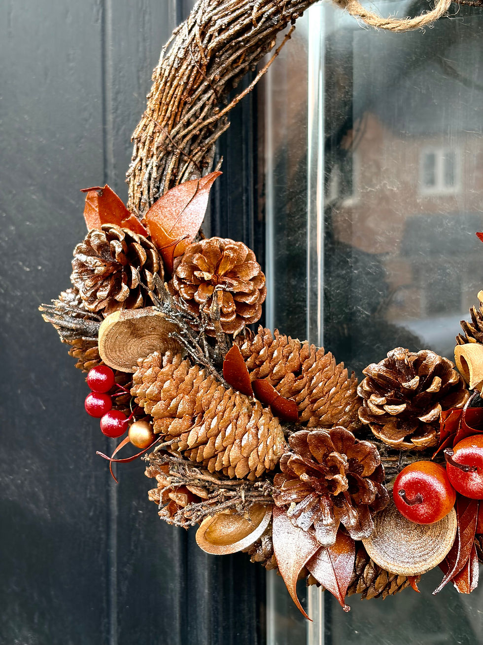 Thumbnail: Apple and Pinecone Autumn Wreath