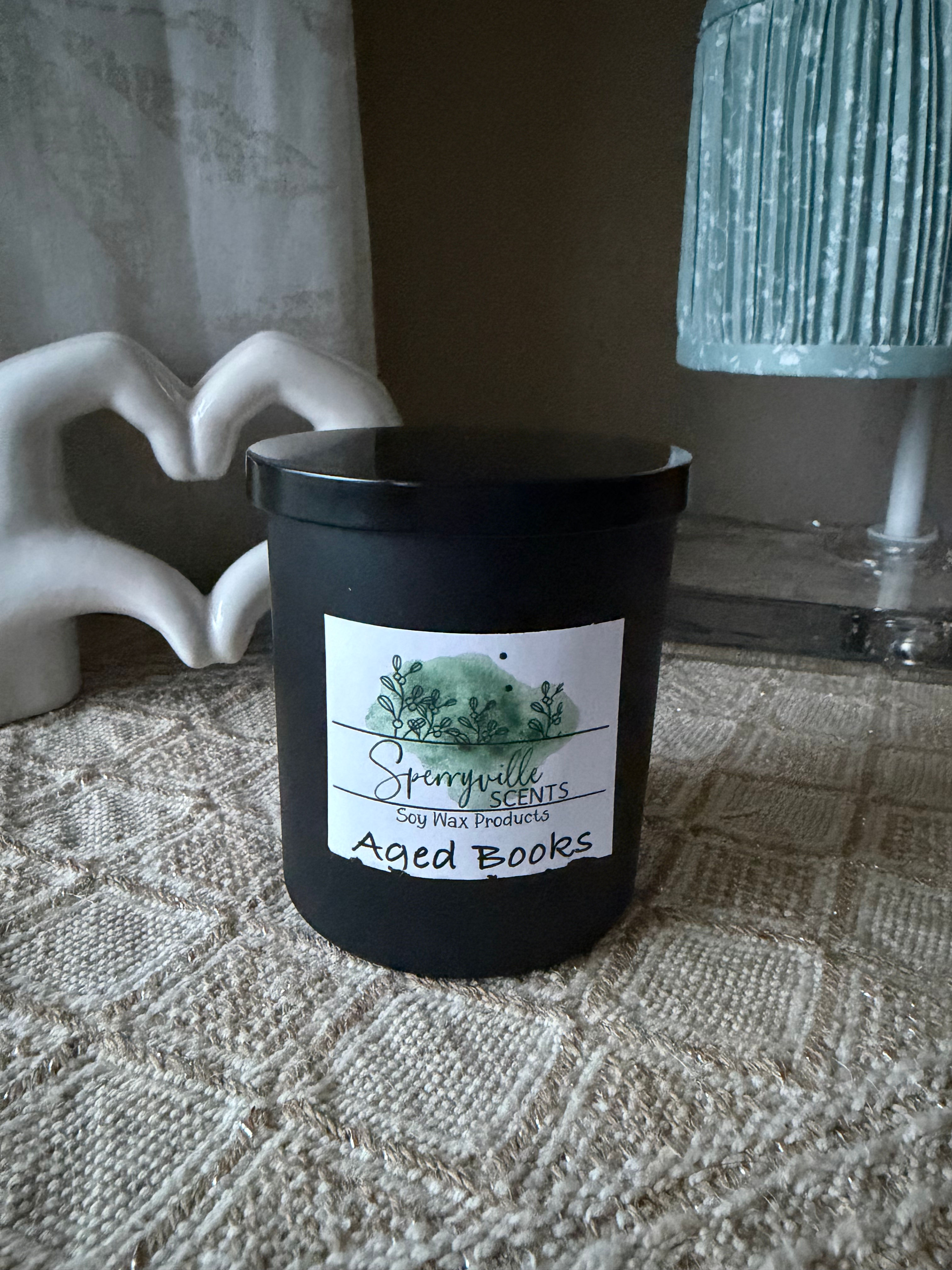 Aged Books Single Wick