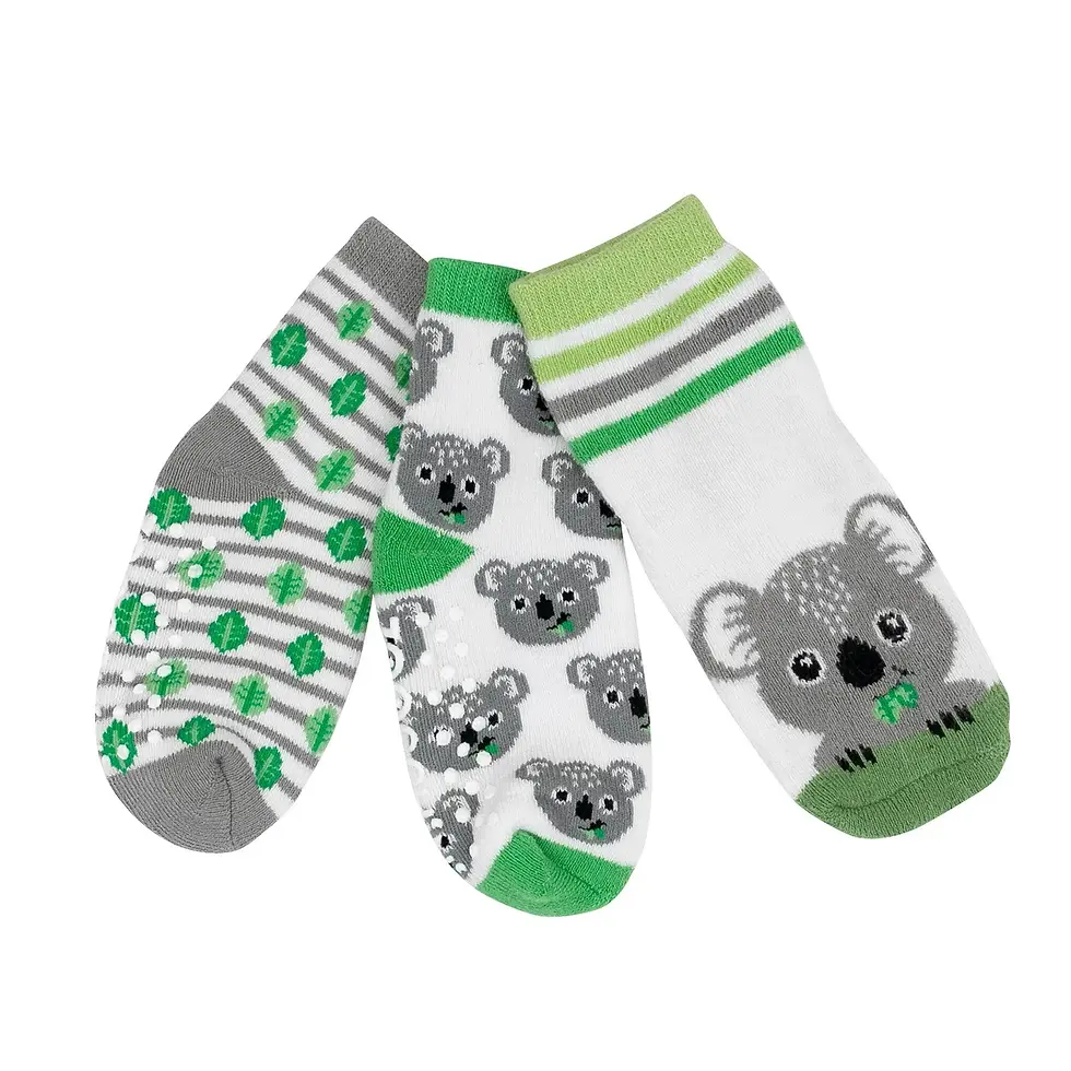 Comfort Terry Socks Set - 3 Piece - Kai the Koala