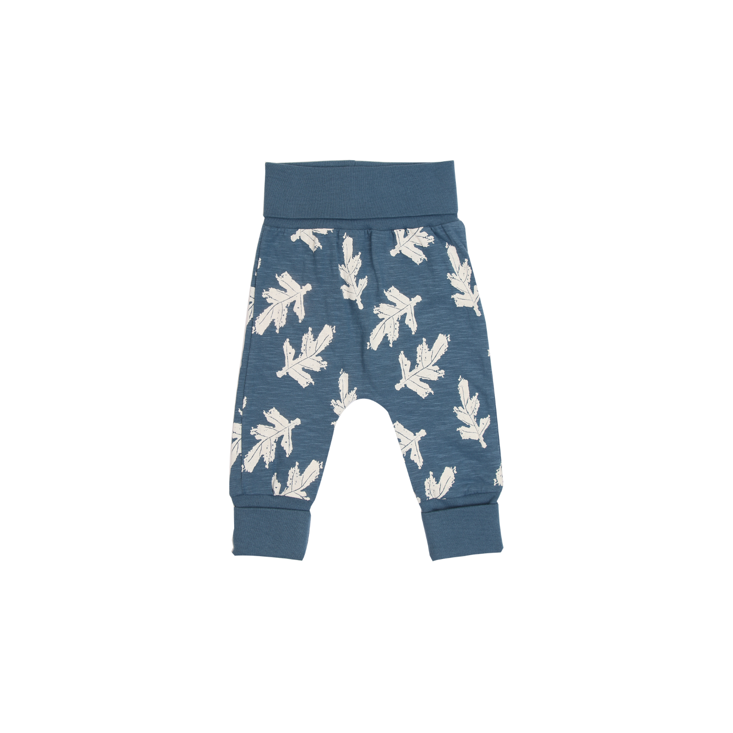 Coccoli Slub Jersey Pant - Copen Blue Leaves