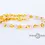 Thumbnail: Healing Amber Gold Amber & Rose Quartz Teething Necklace