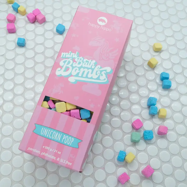Happy Hippo Unicorn Poop Mini Bubble Bombs-  21 oz Box