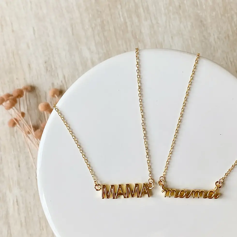 Thumbnail: Agaveh Girl Simple Mama Necklace