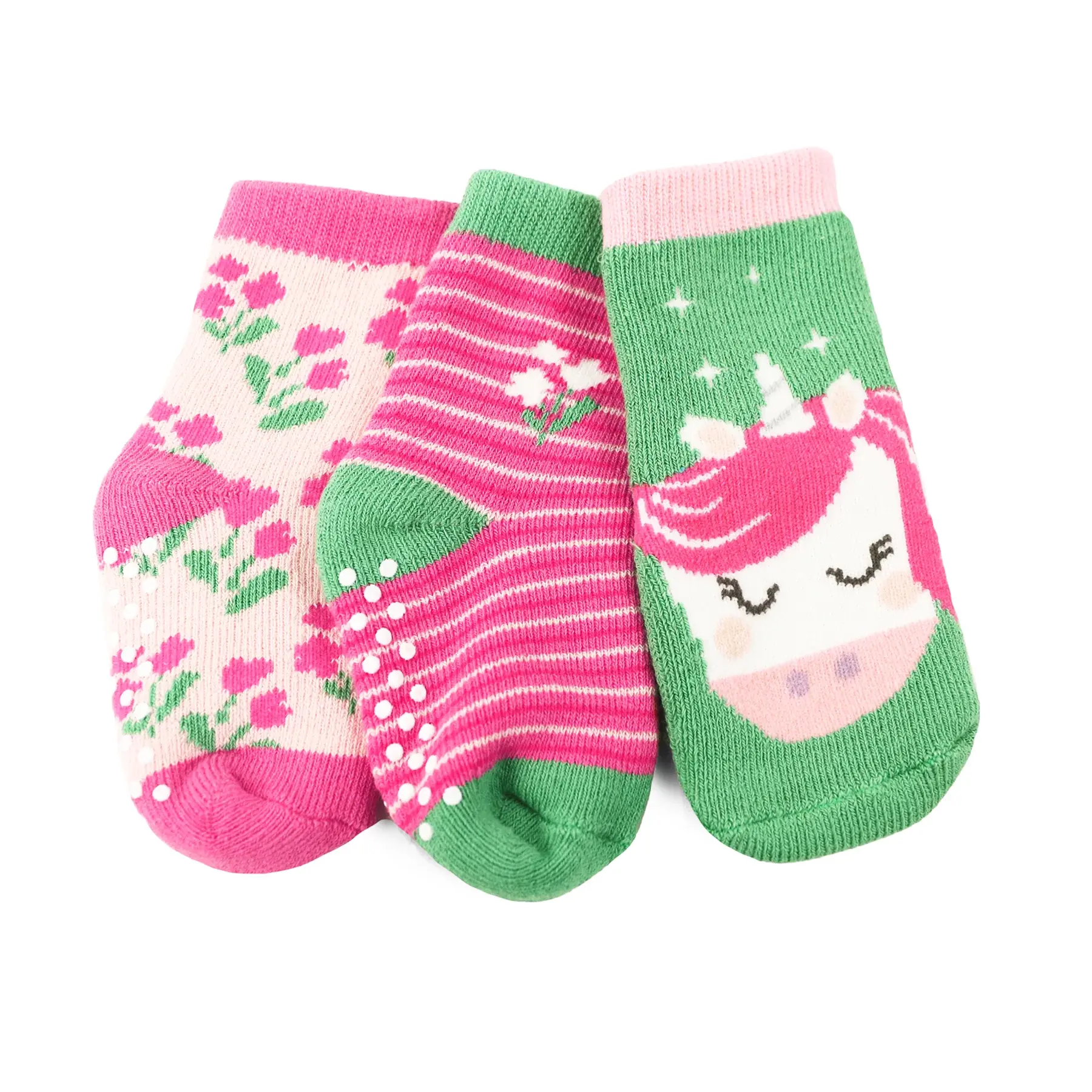 Comfort Terry Socks Set - 3 Piece - Unity The Unicorn 0-24M