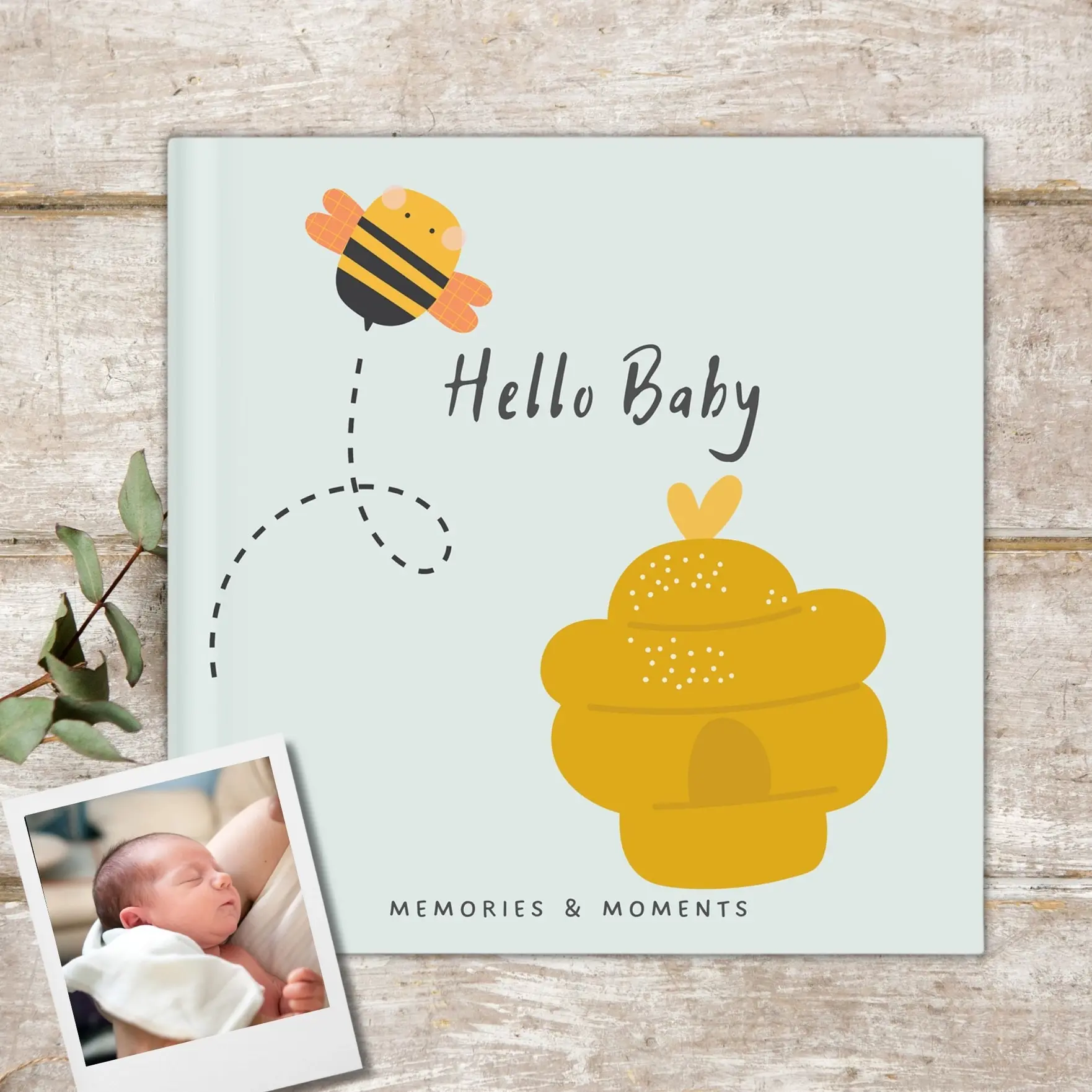 Burbaby Busy Bee Hello Baby Memory Book