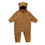 Thumbnail: Jan &Jul Baby Fleece Bunting Suit | Brown Bear