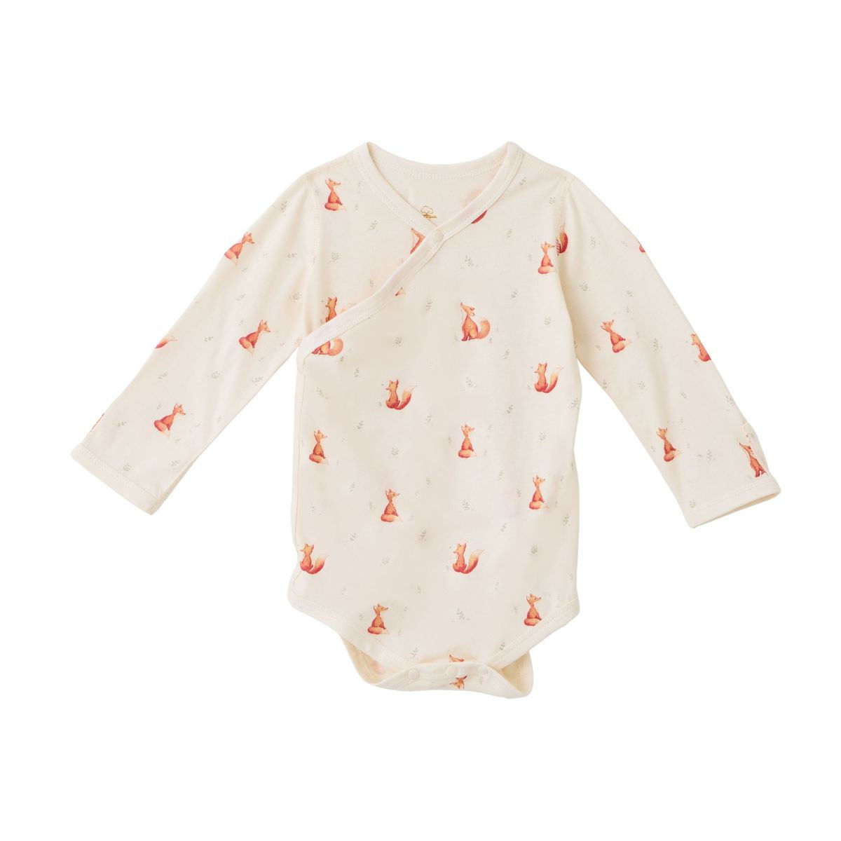 Blara Organic Kimono Bodysuit - Little Fox Dream Print