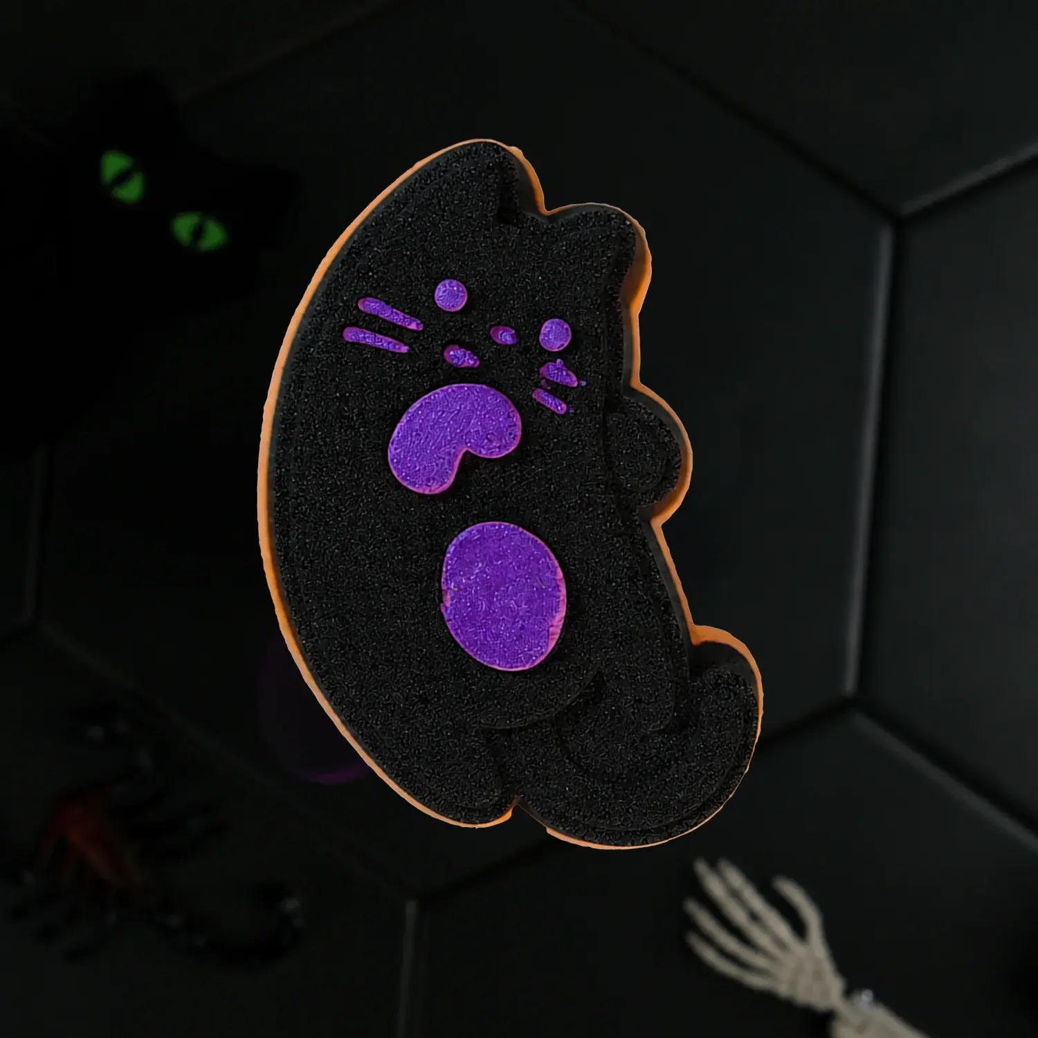Happy Hippo Black Cat - Bath Bomb with shoe charm