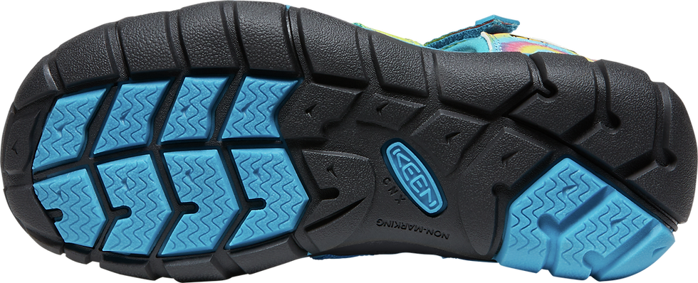Thumbnail: Keen Big Kids' Seacamp II CNX - Vivid Blue/Original Tie Dye