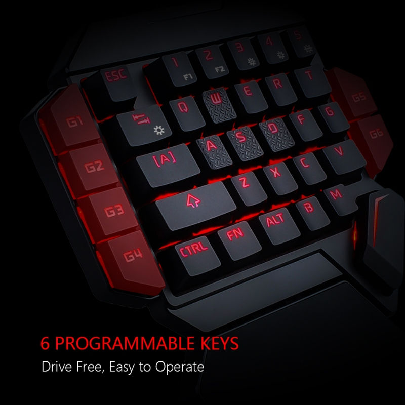 Thumbnail: Colorful One-Handed 35-Key Mechanical Keyboard