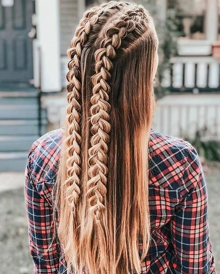 15 Ideas para llevar trenzas con cabello suelto y darle un giro a tu look.png