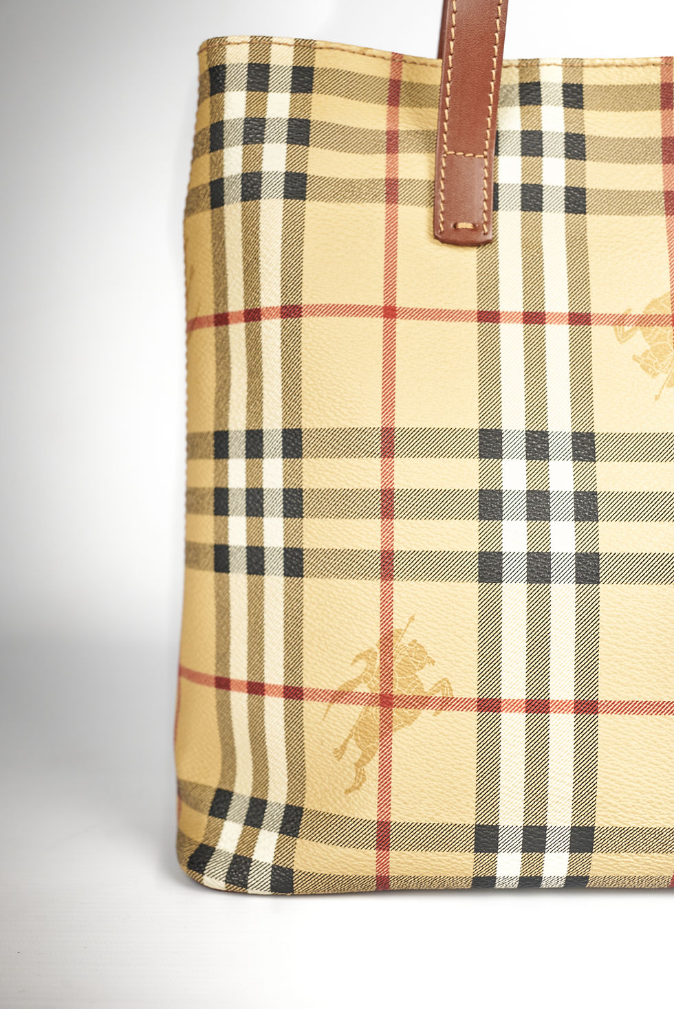 Miniatura: Burberry Haymarket Check Coated Canvas Mini Tote