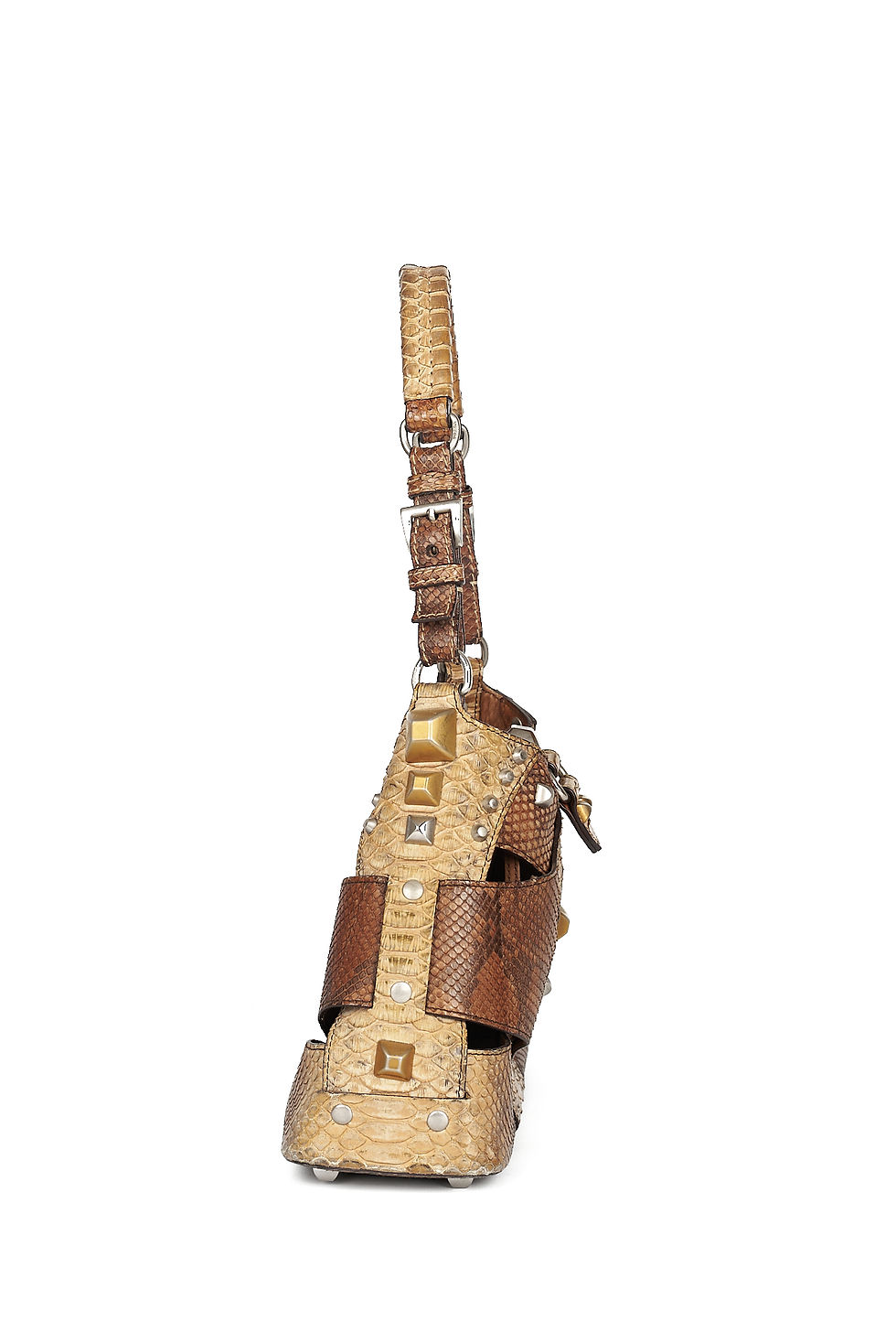 Miniatura: Prada Studded Python Bag