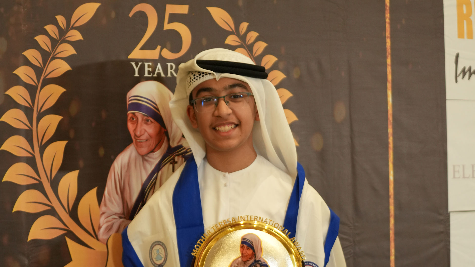 Master Ali Alloghani honoured with the Mother Teresa International Award 2026 for outstanding humanitarian contribution