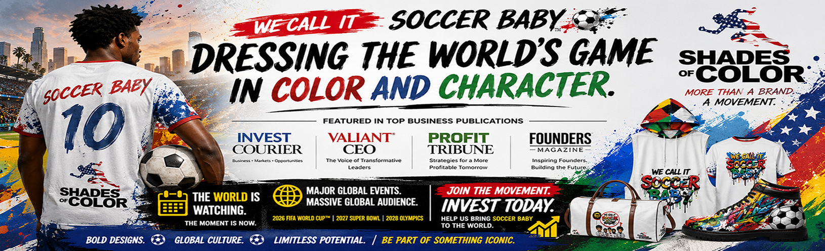 Check out our New Apparel Line: "We Call it Soccer Baby!"