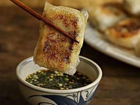 Пельмени в рисовой бумаге