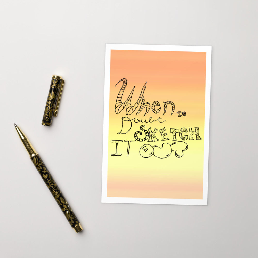 Sketch it Out Postcard