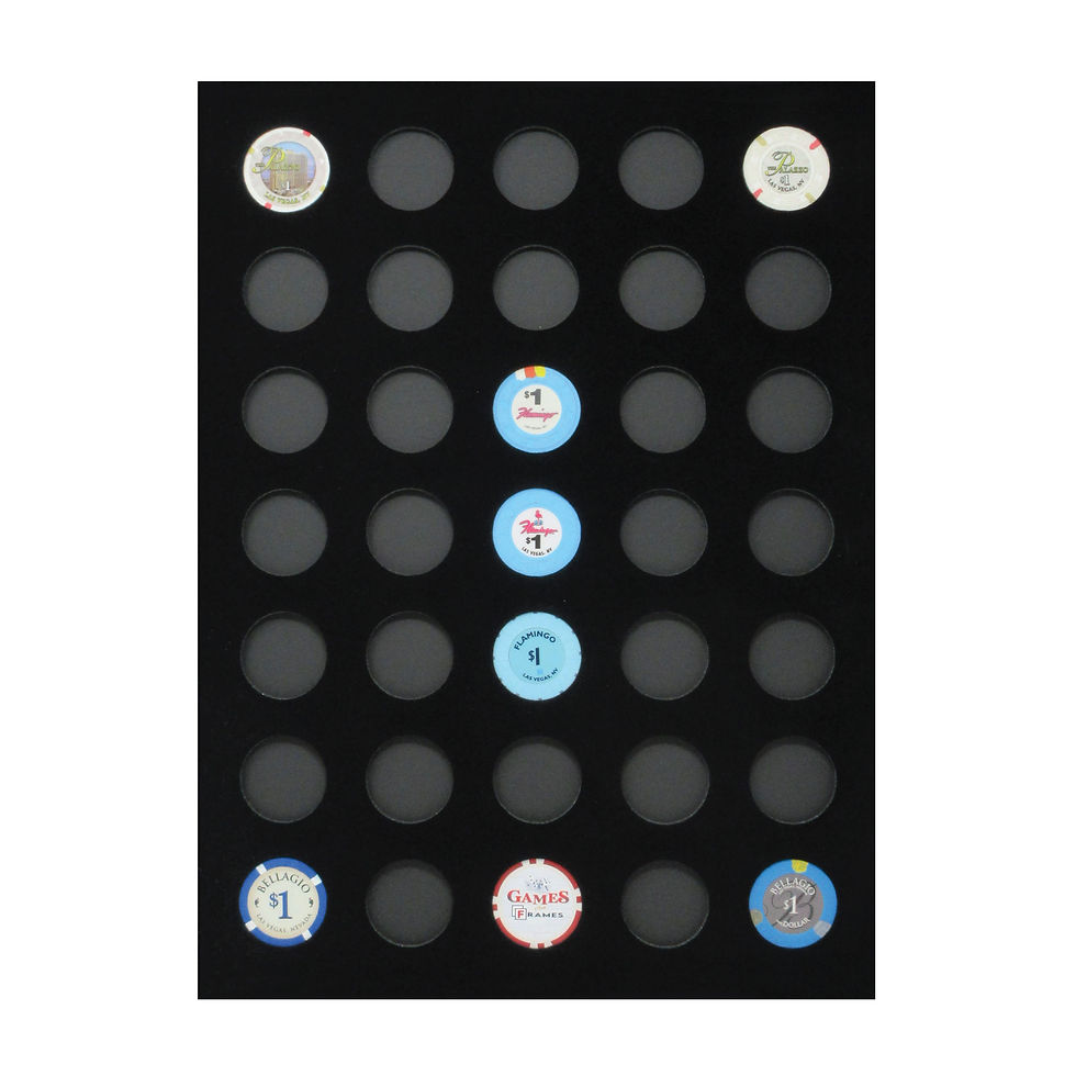 Thumbnail: Casino Poker Chip Inserts Only NO FRAME - 5 Sizes!