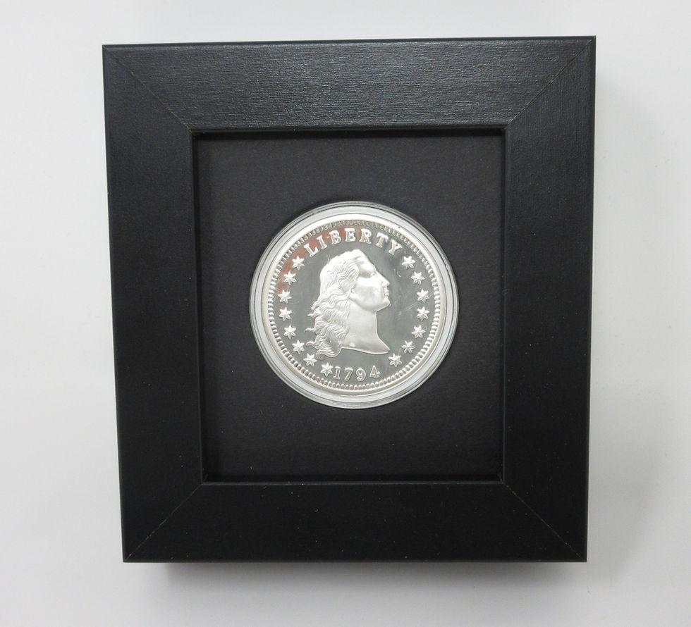 Thumbnail: Silver Round 1 Ounce (NOT INCLUDED) 39mm Coin Frame