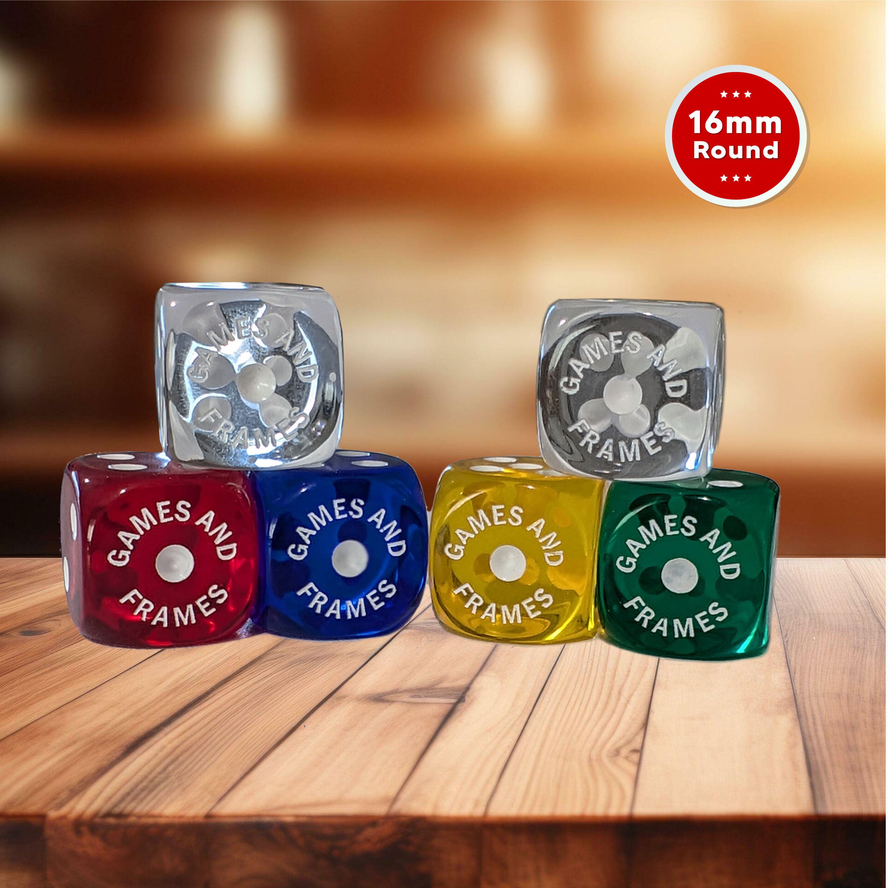 Personalized Qwixx Dice w/Free Storage Pouch
