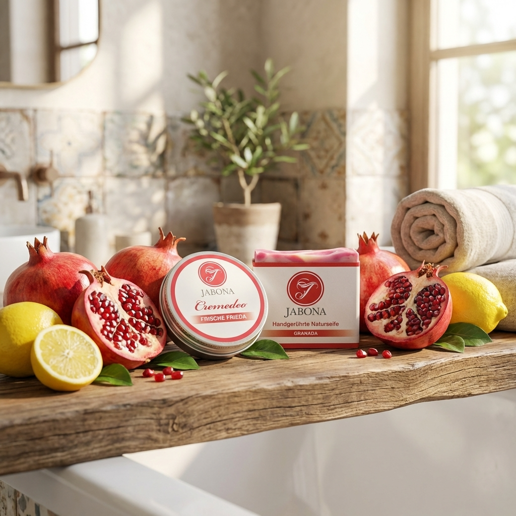 Duftset Frischezauber, Seife Granada, Deocreme Frische Frieda im Set, Seifenmanufaktur Jabona