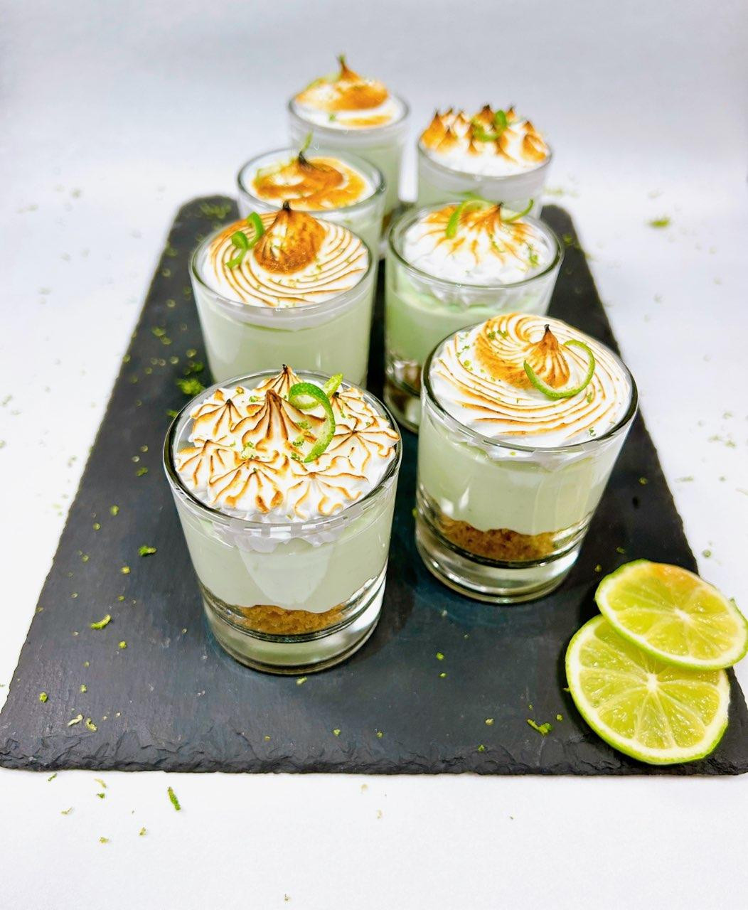 Key Lime Shooters with Italian Merengue