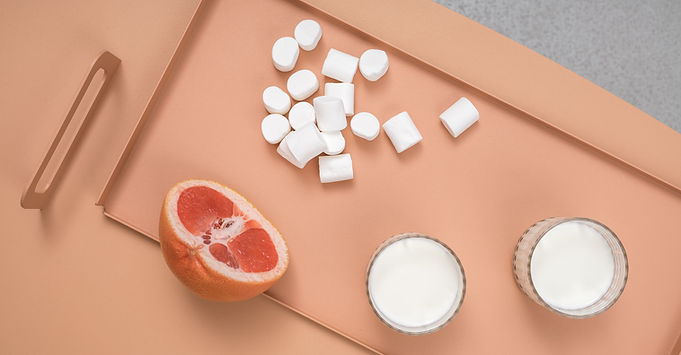 Grapefruit, Marshmallows and Milk