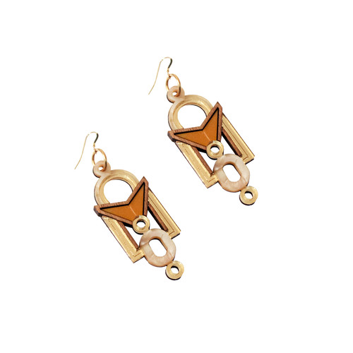 Florence Earrings Gold chalkjewellery