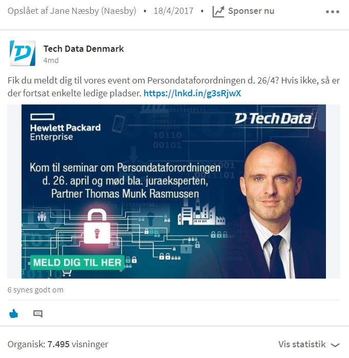Tech Data_opslag Persondataforordningen April 2016
