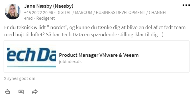Tech Data_jobopslag