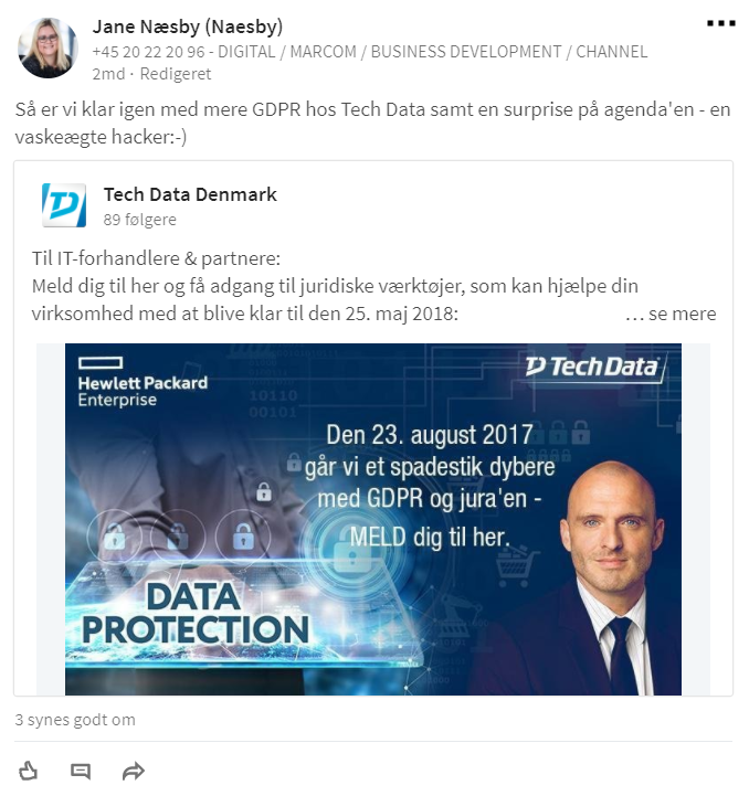 Tech Data_opslag GDPR Event