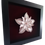 Thumbnail: Framed Silver/Red Lily Flower Art Gift (3-layered)