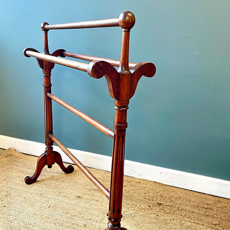 Thumbnail: 19th century mahogany towel rail
