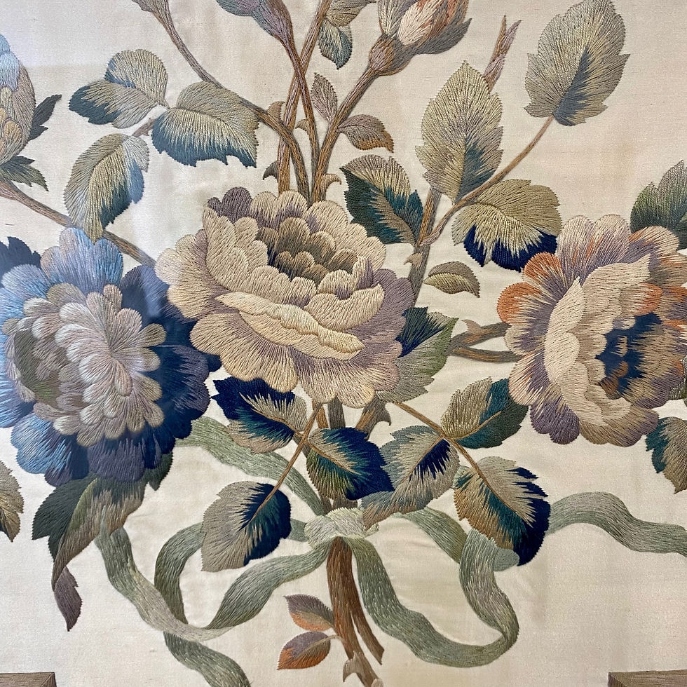 Thumbnail: 19th century silk embroidery 