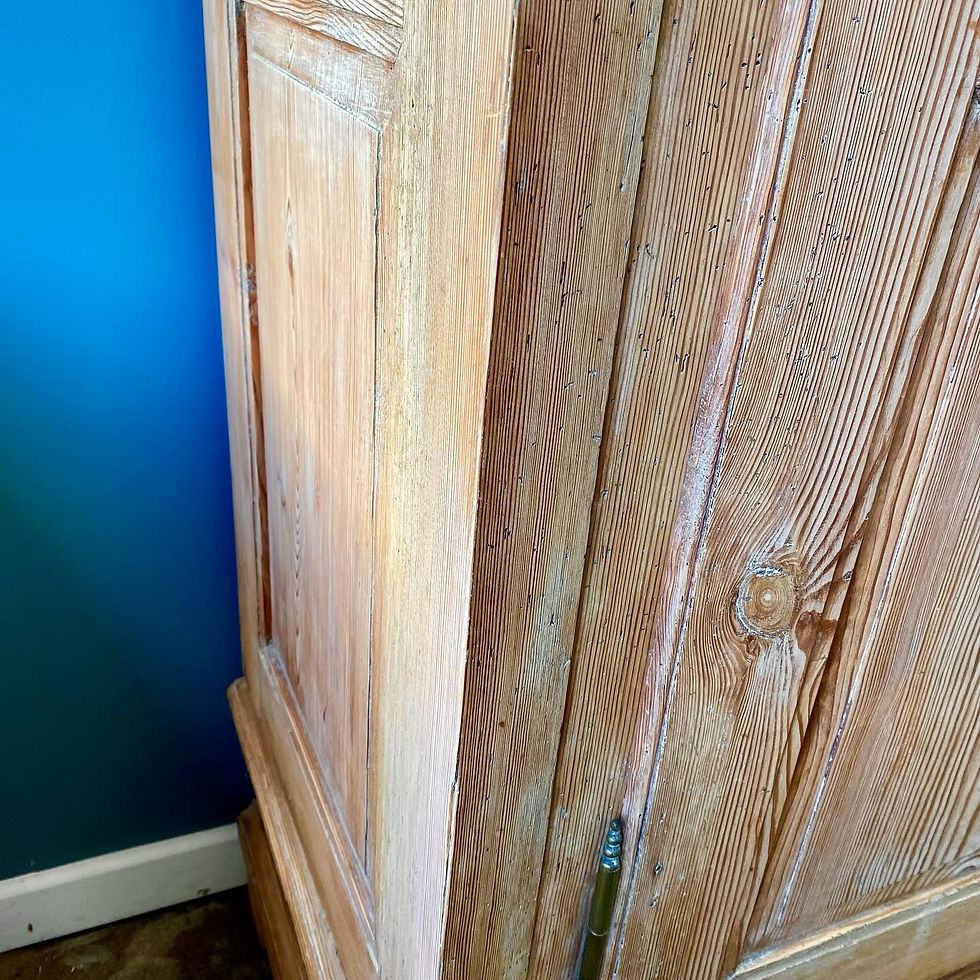 Thumbnail: 19th century continental pine wardrobe 