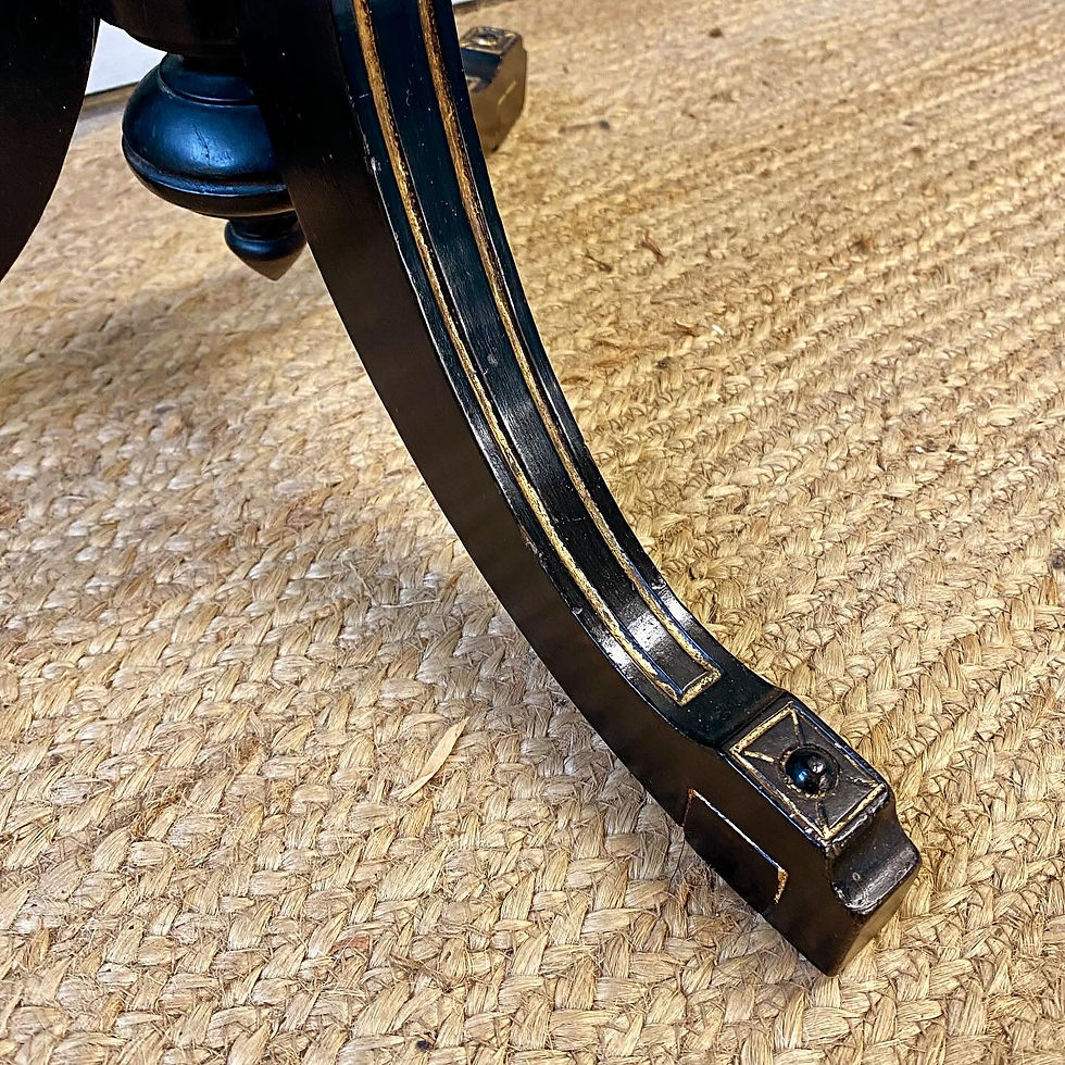 Thumbnail: 19th century ebonised and gilded table