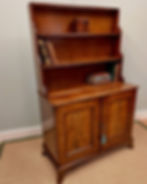 19th century mahogany waterfall bookcase