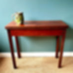 Thumbnail: Georgian mahogany fold over table.