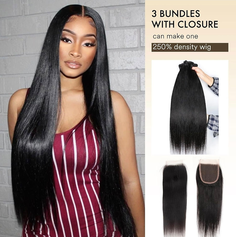 Thumbnail: Human hair Bundles with closure